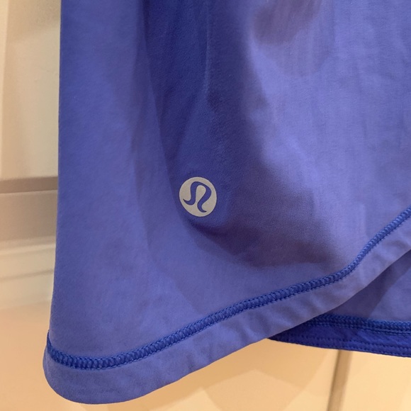 Lululemon blue long sleeve cross back top. Size 6. - Picture 3 of 3